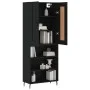 Hohes schwarzes Sperrholz-Sideboard 69,5 x 34 x 180 cm von vidaXL, Sideboards - Ref: Foro24-3200082, Preis: 137,04 €, Rabatt: %