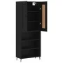 Hohes schwarzes Sperrholz-Sideboard 69,5 x 34 x 180 cm von vidaXL, Sideboards - Ref: Foro24-3200082, Preis: 137,04 €, Rabatt: %