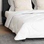 Duvet con Almohadas Argyle 3 pcs Blanco 240 x 260 cm Microfibra