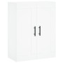 Hohes weißes Sperrholz-Sideboard 69,5 x 34 x 180 cm von vidaXL, Sideboards - Ref: Foro24-3200089, Preis: 132,53 €, Rabatt: %