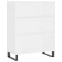 Hohes weißes Sperrholz-Sideboard 69,5 x 34 x 180 cm von vidaXL, Sideboards - Ref: Foro24-3200089, Preis: 130,87 €, Rabatt: %