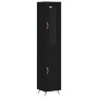 Aparador de madera contrachapada negro 34,5x34x180 cm de vidaXL, Aparadores - Ref: Foro24-3199146, Precio: 102,33 €, Descuent...
