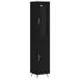 Aparador de madera contrachapada negro 34,5x34x180 cm by vidaXL, Sideboards - Ref: Foro24-3199146, Price: 101,26 €, Discount: %