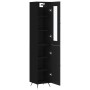 Aparador de madera contrachapada negro 34,5x34x180 cm de vidaXL, Aparadores - Ref: Foro24-3199146, Precio: 102,33 €, Descuent...