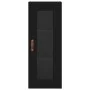 Aparador de madera contrachapada negro 34,5x34x180 cm by vidaXL, Sideboards - Ref: Foro24-3199146, Price: 101,26 €, Discount: %