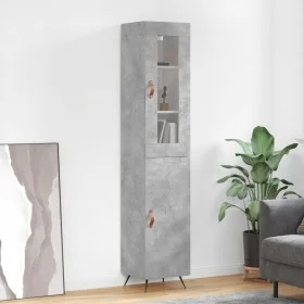 Sideboard aus grauem Betonsperrholz 34,5x34x180 cm von vidaXL, Sideboards - Ref: Foro24-3199149, Preis: 99,51 €, Rabatt: %