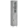 Gray concrete plywood sideboard 34.5x34x180 cm by vidaXL, Sideboards - Ref: Foro24-3199149, Price: 99,50 €, Discount: %