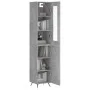 Sideboard aus grauem Betonsperrholz 34,5x34x180 cm von vidaXL, Sideboards - Ref: Foro24-3199149, Preis: 99,50 €, Rabatt: %