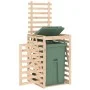 Garbage bin shed solid pine wood 84x90x128.5cm by vidaXL, Waste container supports - Ref: Foro24-825100, Price: 123,41 €, Dis...