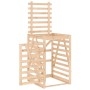Garbage bin shed solid pine wood 84x90x128.5cm by vidaXL, Waste container supports - Ref: Foro24-825100, Price: 124,82 €, Dis...
