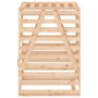 Garbage bin shed solid pine wood 84x90x128.5cm by vidaXL, Waste container supports - Ref: Foro24-825100, Price: 124,82 €, Dis...