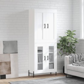 Hohes Sideboard Sperrholz weiß 69,5x34x180 cm von vidaXL, Sideboards - Ref: Foro24-3199625, Preis: 158,40 €, Rabatt: %