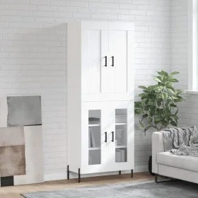Tall white plywood sideboard 69.5x34x180 cm by vidaXL, Sideboards - Ref: Foro24-3199625, Price: 154,13 €, Discount: %