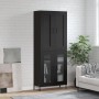 Aparador alto madera contrachapada negro 69,5x34x180 cm de vidaXL, Aparadores - Ref: Foro24-3199626, Precio: 175,81 €, Descue...