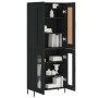 Hohes schwarzes Sperrholz-Sideboard 69,5 x 34 x 180 cm von vidaXL, Sideboards - Ref: Foro24-3199626, Preis: 175,95 €, Rabatt: %