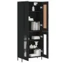 Hohes schwarzes Sperrholz-Sideboard 69,5 x 34 x 180 cm von vidaXL, Sideboards - Ref: Foro24-3199626, Preis: 171,25 €, Rabatt: %