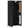 Hohes schwarzes Sperrholz-Sideboard 69,5 x 34 x 180 cm von vidaXL, Sideboards - Ref: Foro24-3199626, Preis: 171,25 €, Rabatt: %