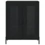 Hohes schwarzes Sperrholz-Sideboard 69,5 x 34 x 180 cm von vidaXL, Sideboards - Ref: Foro24-3199626, Preis: 171,25 €, Rabatt: %