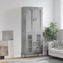 Aparador alto madera contrachapada gris hormigón 69,5x34x180 cm by vidaXL, Sideboards - Ref: Foro24-3199629, Price: 150,11 €,...