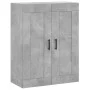 Aparador alto madera contrachapada gris hormigón 69,5x34x180 cm by vidaXL, Sideboards - Ref: Foro24-3199629, Price: 150,11 €,...