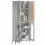 Tall gray Sonoma plywood sideboard 69.5x34x180 cm by vidaXL, Sideboards - Ref: Foro24-3199631, Price: 154,72 €, Discount: %