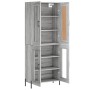 Aparador alto madera contrachapada gris sonoma 69,5x34x180 cm de vidaXL, Aparadores - Ref: Foro24-3199631, Precio: 156,51 €, ...