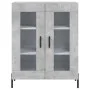 Aparador alto madera contrachapada gris hormigón 69,5x34x180 cm by vidaXL, Sideboards - Ref: Foro24-3199629, Price: 150,11 €,...