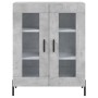 Aparador alto madera contrachapada gris hormigón 69,5x34x180 cm by vidaXL, Sideboards - Ref: Foro24-3199629, Price: 151,96 €,...