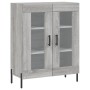 Aparador alto madera contrachapada gris sonoma 69,5x34x180 cm de vidaXL, Aparadores - Ref: Foro24-3199631, Precio: 156,51 €, ...