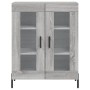 Aparador alto madera contrachapada gris sonoma 69,5x34x180 cm de vidaXL, Aparadores - Ref: Foro24-3199631, Precio: 156,51 €, ...