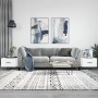 Couchtische, 2 Stück, weißes Holzwerkstoff, 50 x 50 x 40 cm von vidaXL, Couchtisch - Ref: Foro24-829381, Preis: 65,55 €, Raba...