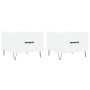 Couchtische, 2 Stück, weißes Holzwerkstoff, 50 x 50 x 40 cm von vidaXL, Couchtisch - Ref: Foro24-829381, Preis: 65,55 €, Raba...