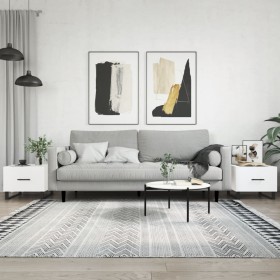 Couchtische, 2 Stück, weißes Holzwerkstoff, 50 x 50 x 40 cm von vidaXL, Couchtisch - Ref: Foro24-829445, Preis: 75,09 €, Raba...