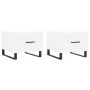 Couchtische, 2 Stück, weißes Holzwerkstoff, 50 x 50 x 40 cm von vidaXL, Couchtisch - Ref: Foro24-829445, Preis: 74,43 €, Raba...