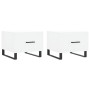 Couchtische, 2 Stück, weißes Holzwerkstoff, 50 x 50 x 40 cm von vidaXL, Couchtisch - Ref: Foro24-829445, Preis: 75,09 €, Raba...