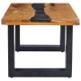 Solid teak wood and polyresin coffee table 100x50x40 cm by vidaXL, Coffee table - Ref: Foro24-281646, Price: 238,44 €, Discou...