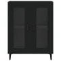 Black engineered wood sideboard 69.5x34x90 cm by vidaXL, Sideboards - Ref: Foro24-833048, Price: 69,95 €, Discount: %