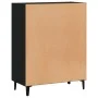 Black engineered wood sideboard 69.5x34x90 cm by vidaXL, Sideboards - Ref: Foro24-833048, Price: 69,95 €, Discount: %