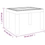 Weißer PP-Gartentisch 59x47x40 cm von vidaXL, Gartentische - Ref: Foro24-364728, Preis: 40,11 €, Rabatt: %