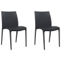 Gartenstühle 2 Stück anthrazitgraues Polypropylen 50x46x80 cm von vidaXL, Gartenstühle - Ref: Foro24-364729, Preis: 125,61 €,...