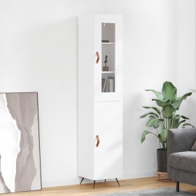 Hohes Sideboard aus weißem Sperrholz, 34,5 x 34 x 180 cm von vidaXL, Sideboards - Ref: Foro24-3199145, Preis: 104,64 €, Rabat...