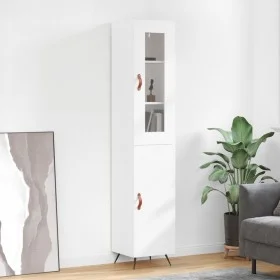 Tall white plywood sideboard 34.5x34x180 cm by vidaXL, Sideboards - Ref: Foro24-3199145, Price: 103,27 €, Discount: %