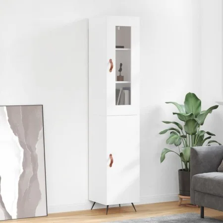Hohes Sideboard aus weißem Sperrholz, 34,5 x 34 x 180 cm von vidaXL, Sideboards - Ref: Foro24-3199145, Preis: 103,27 €, Rabat...