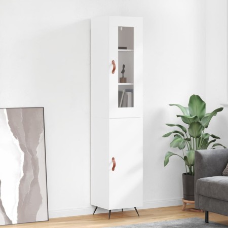 Tall white plywood sideboard 34.5x34x180 cm by vidaXL, Sideboards - Ref: Foro24-3199145, Price: 104,54 €, Discount: %