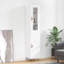 Tall white plywood sideboard 34.5x34x180 cm by vidaXL, Sideboards - Ref: Foro24-3199145, Price: 104,54 €, Discount: %