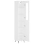 Tall white plywood sideboard 34.5x34x180 cm by vidaXL, Sideboards - Ref: Foro24-3199145, Price: 104,54 €, Discount: %