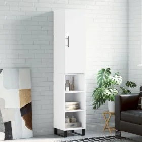 Tall white plywood sideboard 34.5x34x180 cm by vidaXL, Sideboards - Ref: Foro24-3199001, Price: 94,95 €, Discount: %