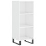 Hochglänzendes Sideboard aus weißem Sperrholz, 34,5 x 34 x 180 cm von vidaXL, Sideboards - Ref: Foro24-3199003, Preis: 104,30...