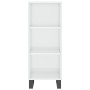 Hochglänzendes Sideboard aus weißem Sperrholz, 34,5 x 34 x 180 cm von vidaXL, Sideboards - Ref: Foro24-3199003, Preis: 104,30...