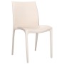 Garden chairs 2 pcs cream-colored polypropylene 50x46x80 cm by vidaXL, Garden chairs - Ref: Foro24-364733, Price: 113,84 €, D...